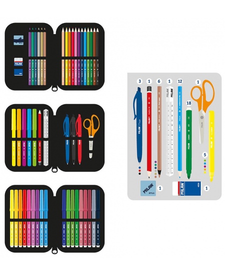 Penālis MILAN Fingers, trīs nodalījumu, pildīts