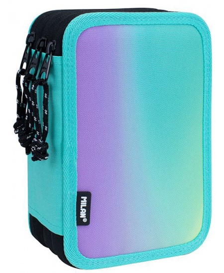 Penālis MILAN Sunset, trīs nodalījumu, pildīts, tirkīza krāsā