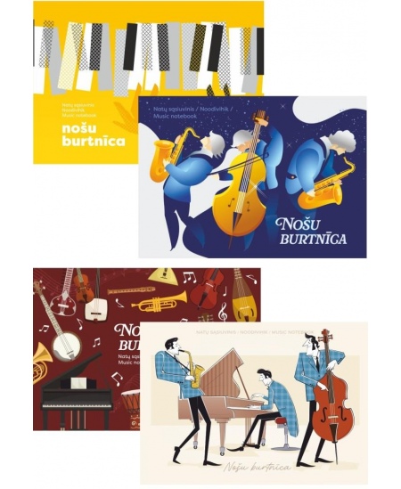 Nošu burtnīca, A5, 10 lapas, 80 gsm, horizontāla