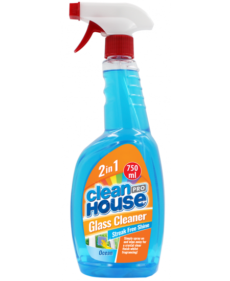 Logu tīrīšanas līdzeklis CLEAN HOUSE, ar smidzinātāju, 750 ml