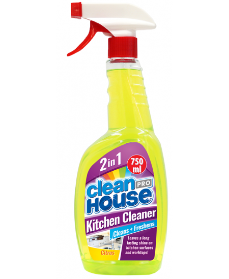Virtuves tīrīšanas līdzeklis CLEAN HOUSE, ar smidzinātāju, 750 ml