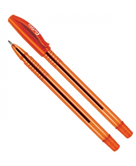 Lodīšu pildspalva FOROFIS DOKUMENT, 1 mm, oranžs korpuss, zila