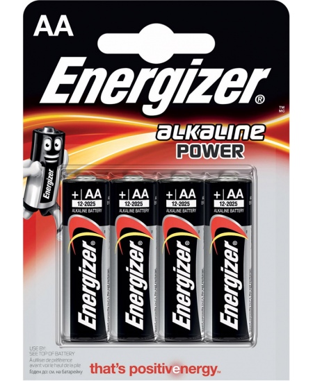 Baterijas ENERGIZER LR6 (AA), 4 gab.