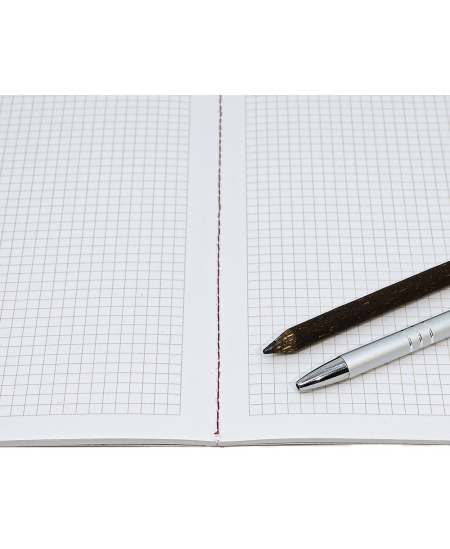 Piezīmju grāmatiņa, piešūta SM-LT ECO Art, A4, 48 lapas, ar kvadrātiņiem