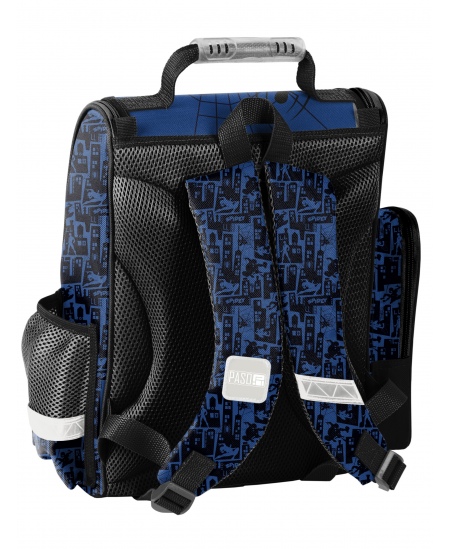 Mugursoma sākumskolēniem PASO Spiderman, zila