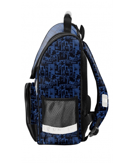 Mugursoma sākumskolēniem PASO Spiderman, zila