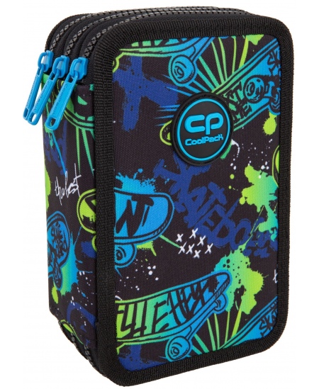 Penālis COOLPACK Skate Night, trīs nodalījumu, pildīts