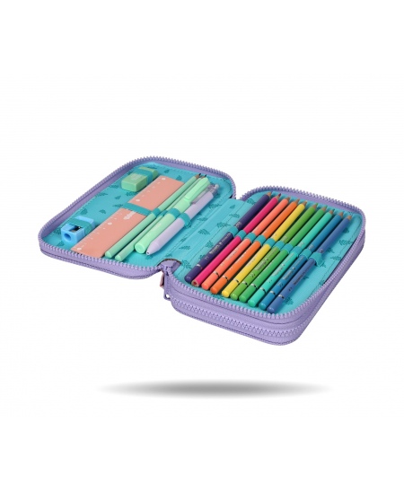 Penālis COOLPACK Disney Stitch Pastel, divu nodalījumu, pildīts