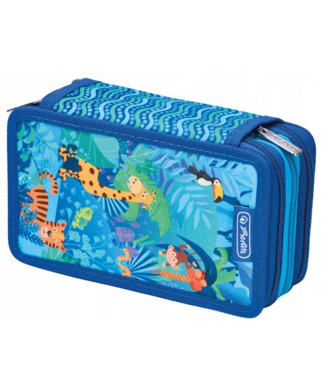 Penālis HERLITZ Jungle Safari, trīs nodalījumu, pildīts