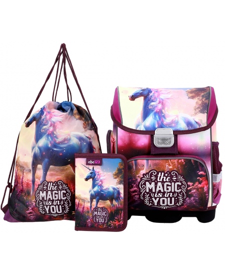 Mugursoma ar piederumiem ABC123 Horse, 3 daļu