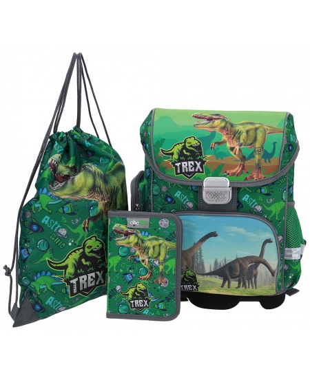 Mugursoma ar piederumiem ABC123 Dino, 3 daļu