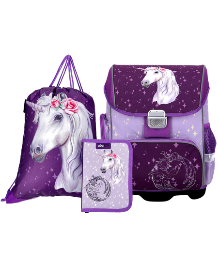 Mugursoma ar piederumiem ABC123 Unicorn, 3 daļu