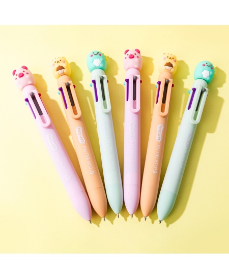 6 krāsu lodīšu pildspalva SQUISHY 2, dažādi dizaini