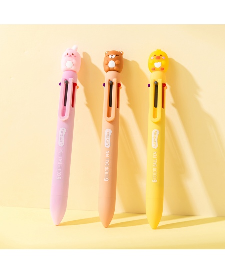 6 krāsu lodīšu pildspalva SQUISHY 3, dažādi dizaini