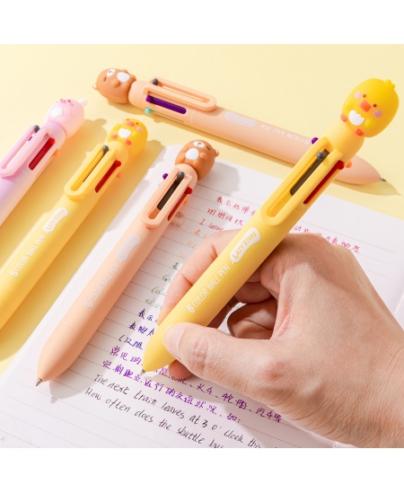 6 krāsu lodīšu pildspalva SQUISHY 3, dažādi dizaini