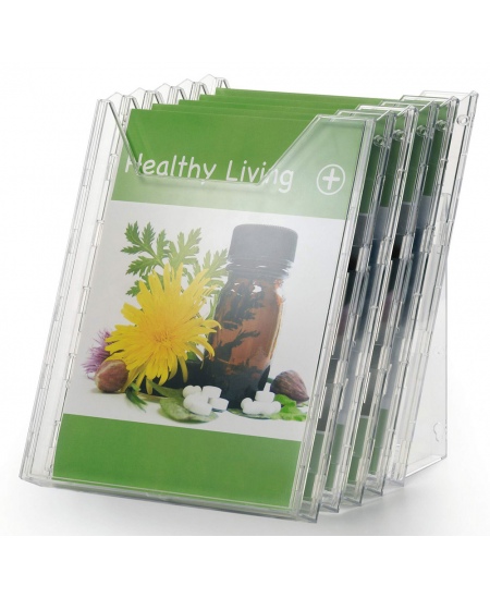 Bukletu turētājs, A4 (311x240mm), vertikāls, 5xA4