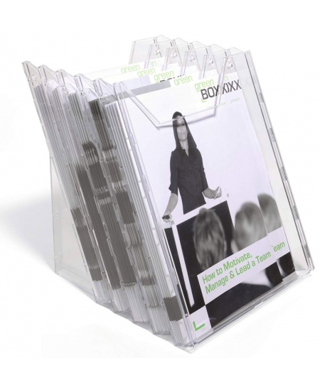 Bukletu turētājs, A4 (311x240mm), vertikāls, 5xA4