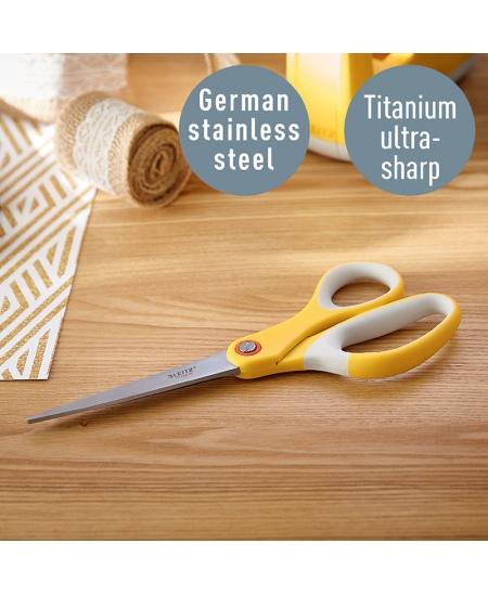 Šķēres LEITZ COSY, 20.5 cm, dzeltenas