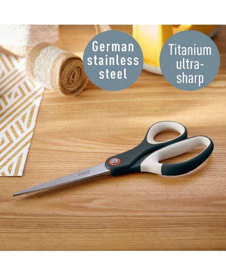 Šķēres LEITZ COSY, 20.5 cm, pelēkas