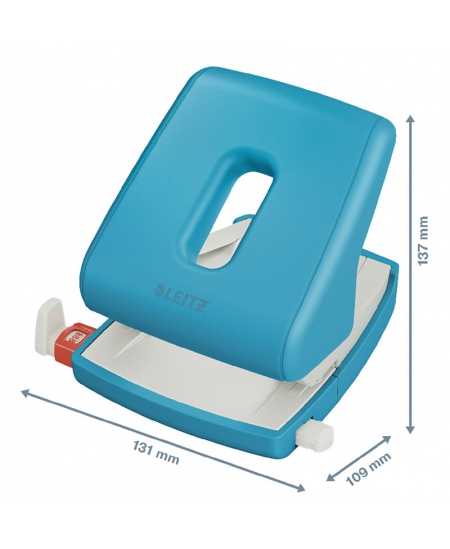 Caurumotājs LEITZ COSY, 30 lapām, zilgans