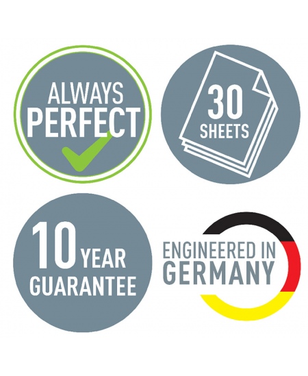 Caurumotājs LEITZ COSY, 30 lapām, dzeltens