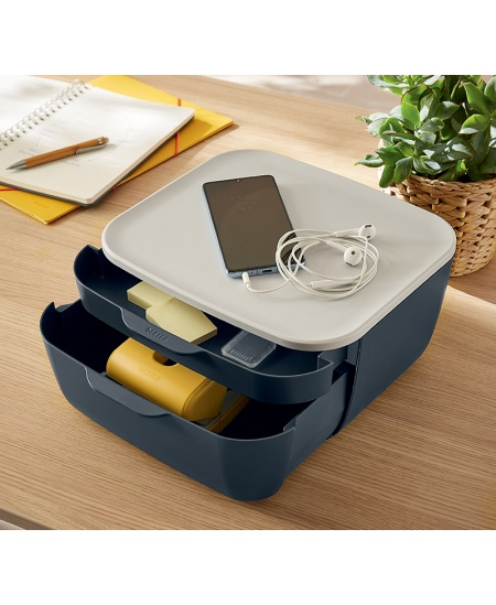 Caurumotājs LEITZ COSY, 30 lapām, dzeltens