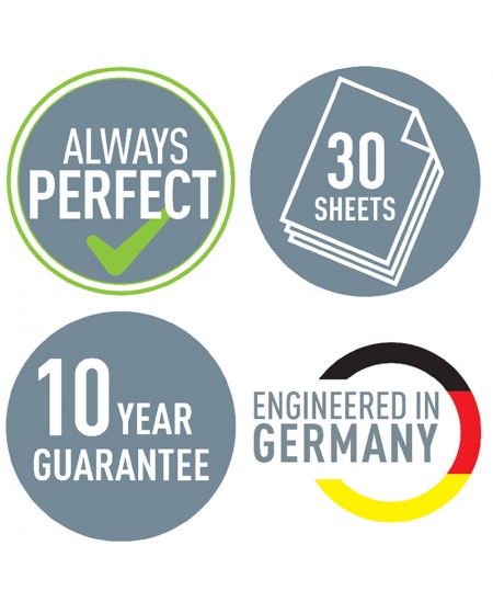 Caurumotājs LEITZ COSY, 30 lapām, pelēks