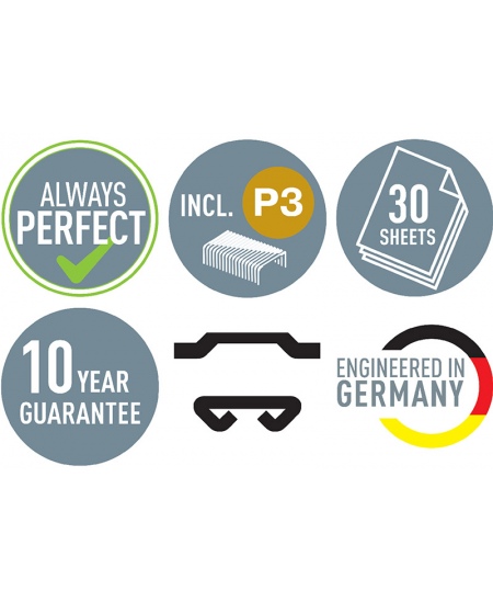 Skavotājs LEITZ COSY, līdz 30 lapām, pelēks