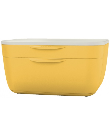 Kaste lietām LEITZ COSY ar atvilktnēm, dzeltena