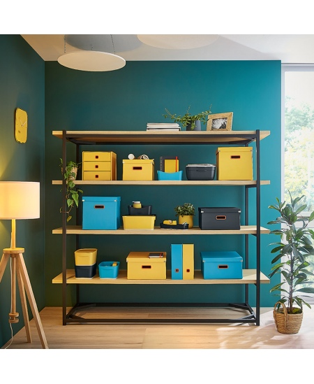 Kaste lietām LEITZ COSY ar atvilktnēm, pelēka