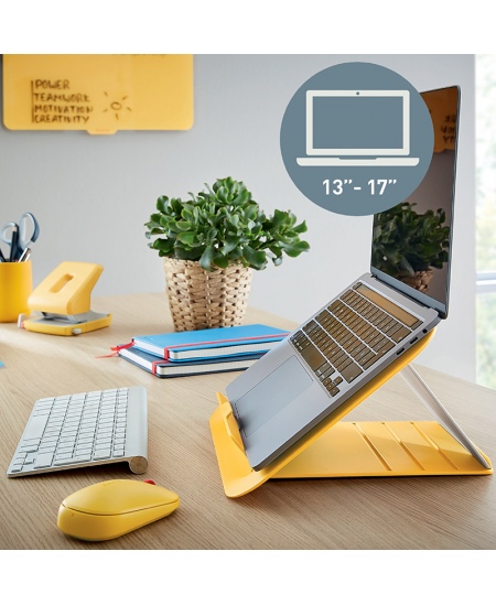 Monitora statīvs LEITZ COSY, dzeltens