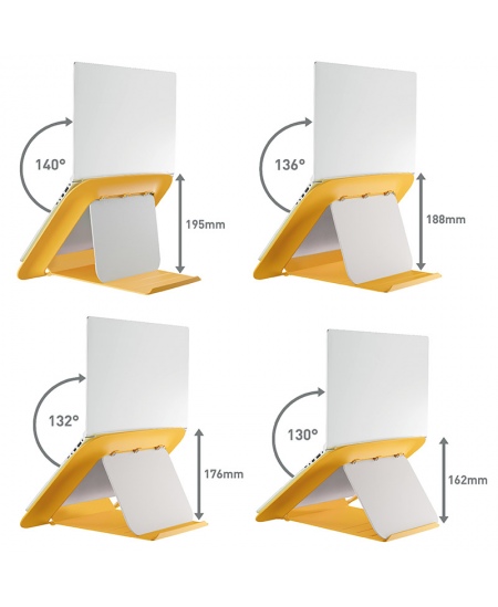 Monitora statīvs LEITZ COSY, dzeltens