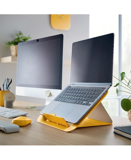 Monitora statīvs LEITZ COSY, dzeltens