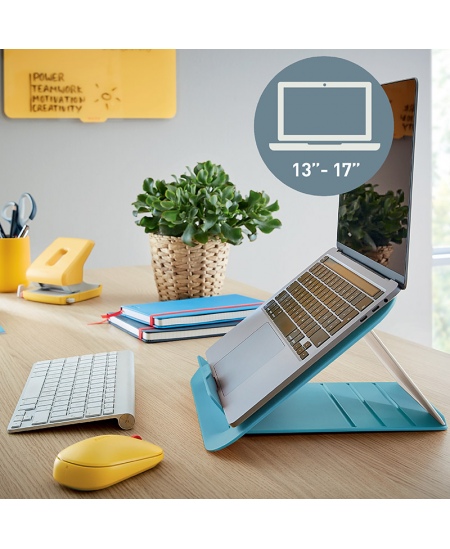 Monitora statīvs LEITZ COSY, gaiši zils