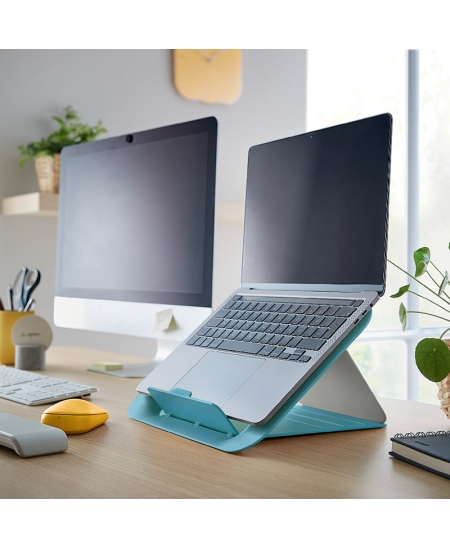 Monitora statīvs LEITZ COSY, gaiši zils