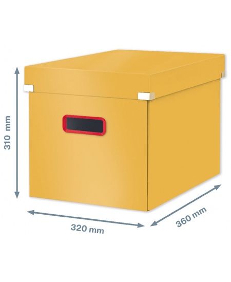 Kaste lietām LEITZ COSY Cube L, dzeltena