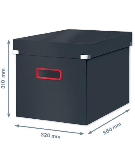 Kaste lietām LEITZ COSY Cube L, pelēka