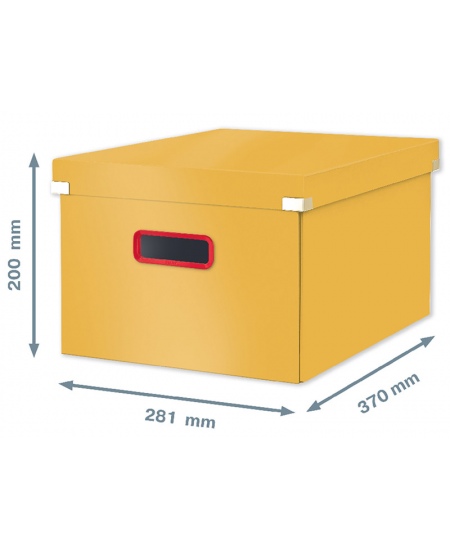 Kaste lietām LEITZ COSY Cube M, dzeltena