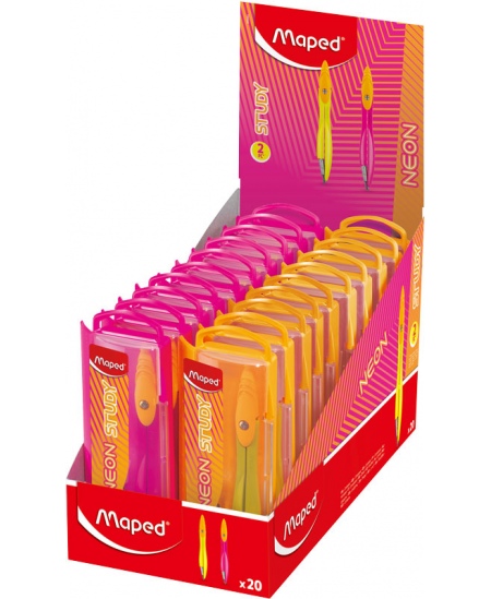 Cirkelis Maped Study Neon, ar rezerves serdīti