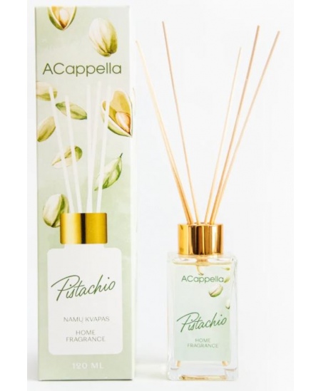 Mājas aromāts ar kociņiem ACAPPELLA, pistāciju, 120 ml