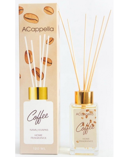 Mājas aromāts ar kociņiem ACAPPELLA, kafijas, 120 ml