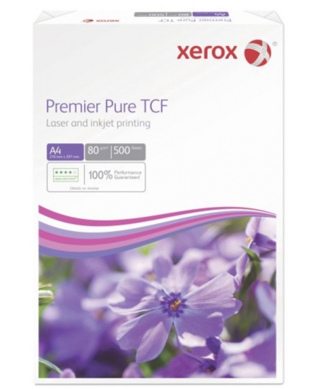 Papīrs XEROX Premier TCF, 80 g/m2, A4, 500 loksnes