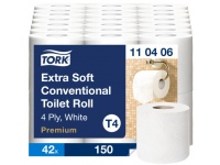 Mājsaimniecības tualetes papīrs TORK Premium (T4) 110405, 6 ruļļi.
