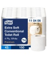 Mājsaimniecības tualetes papīrs TORK Premium (T4) 110405, 6 ruļļi.