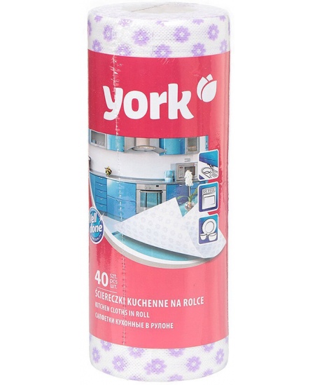 Lupatiņas rullī YORK, 40 gab.