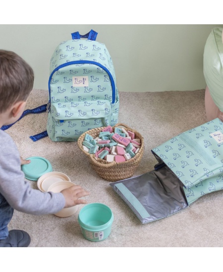 Bērnudārza mugursoma MILAN Roņi, zaļa