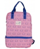 Bērnudārza mugursoma MILAN Vaļi, rozā, ar termo nodalījumu