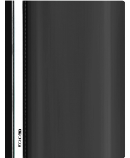 Mape ar stiprinājumu EkonoMix, A5, melna