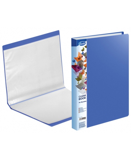 Mape ar 40 kabatiņām FOROFIS, zila