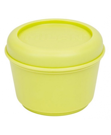 Pusdienu kārba MILAN Sunset, apaļa, dzeltenā krāsā